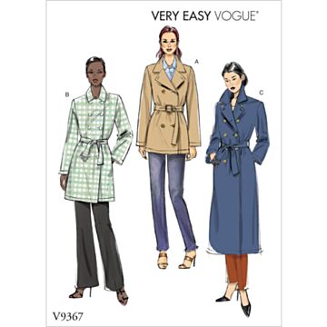Vogue Patterns 9367 - Jakke Frakk - Dame