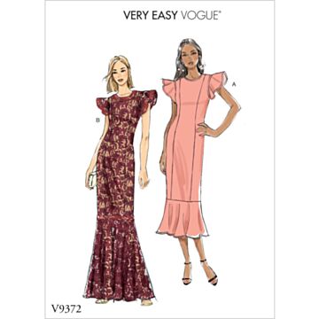 Vogue Patterns 9372 - Kjole - Dame