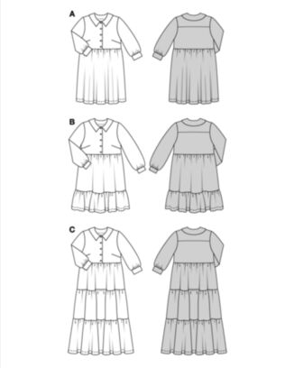 Burda 5802 - Kjole - Dame