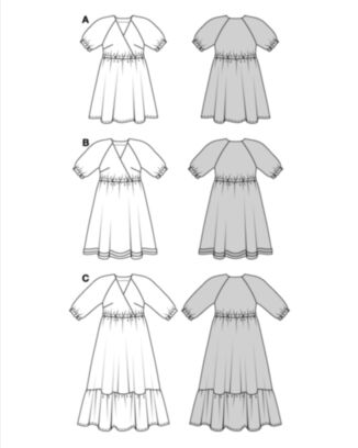 Burda 5803 - Kjole - Dame