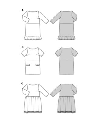 Burda 5804 - Kjole - Dame