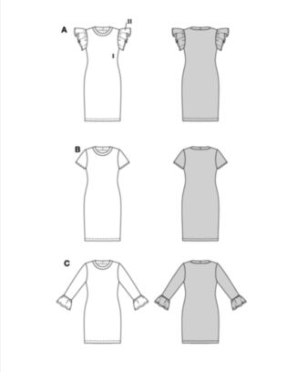 Burda 5805 - Kjole - Dame