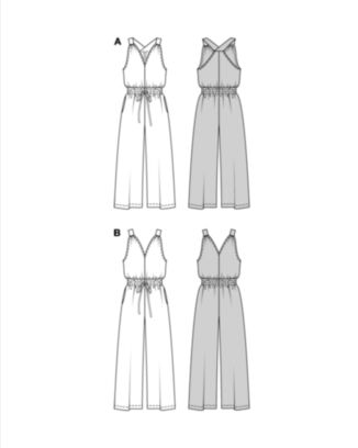 Burda 5817 - Buksedrakter - Dame