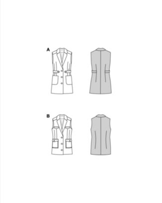 Burda 5827 - Vester - Dame - Business