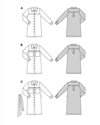 Burda 5854 - Kjole - Dame