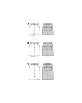 Burda 5857 - Skjørt - Dame
