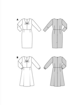 Burda 5861 - Kjole - Dame