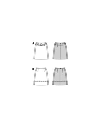 Burda 5868 - Skjørt - Dame