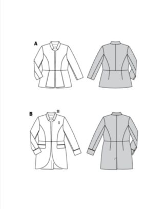 Burda 6096 - Jakke - Dame