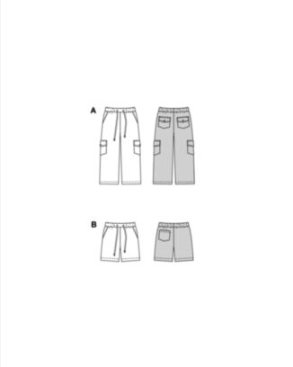 Burda 9224 - Bukse Shorts - Gutt Jente