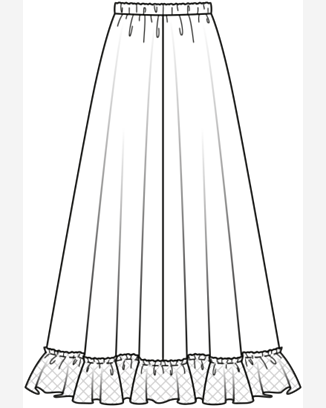 Burda 6739 - Skjørt Kjole - Dame - Bryllup